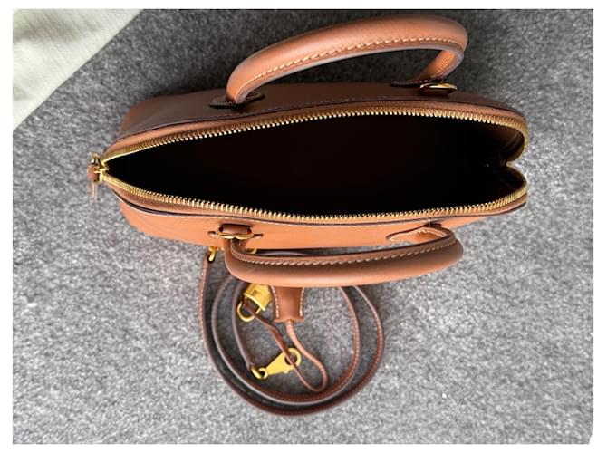Hermès Bolide 25 Marrone Gold hardware Cammello - vista 8