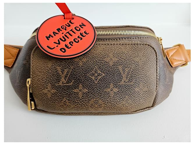 Bumbag Louis Vuitton Bum bag Rush Marrone - vista 4