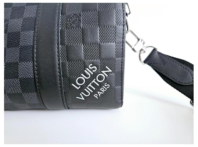 Louis Vuitton Keepall da città Nero - vista 2