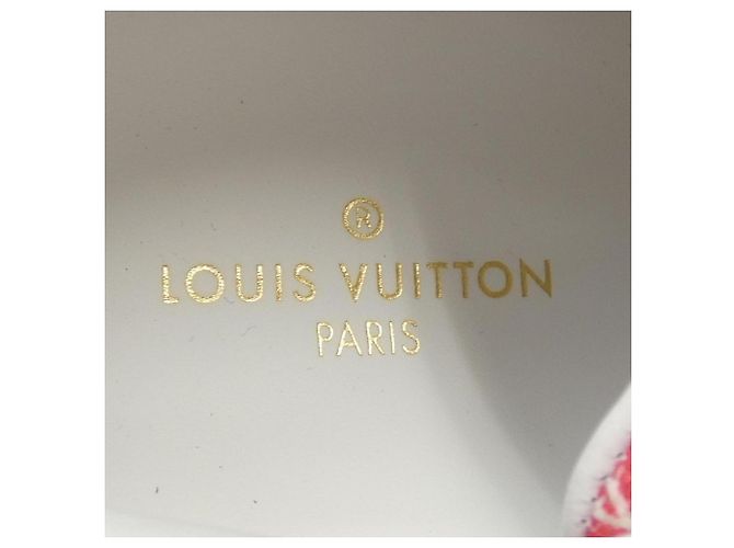 Sneaker rossi e bianchi Louis Vuitton Bianco Rosso - vista 6