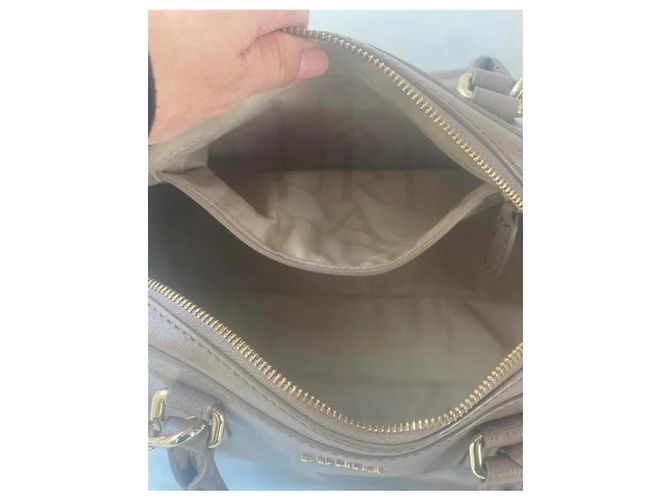 Borsa Furla Elena Bowling in pelle taupe - vista 8
