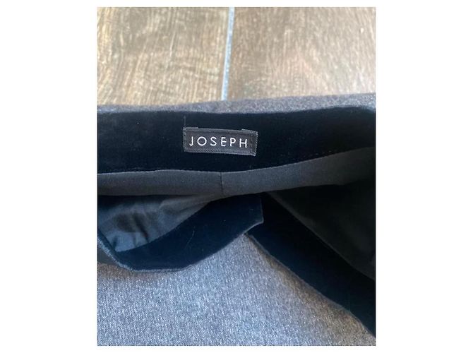 Falda acampanada Joseph de lana gris - vista 5