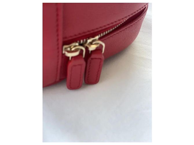 Borsa da viaggio Chanel rossa in pelle caviar Rosso - vista 8