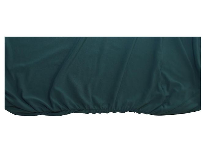 Autre Marque Vestido longo sem mangas de jersey de poliéster verde Moda International XL - vista 4