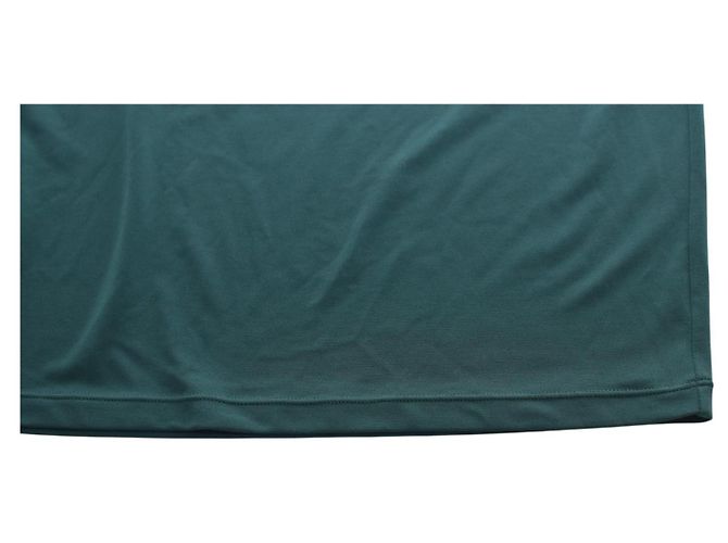 Autre Marque Vestido longo sem mangas de jersey de poliéster verde Moda International XL - vista 5