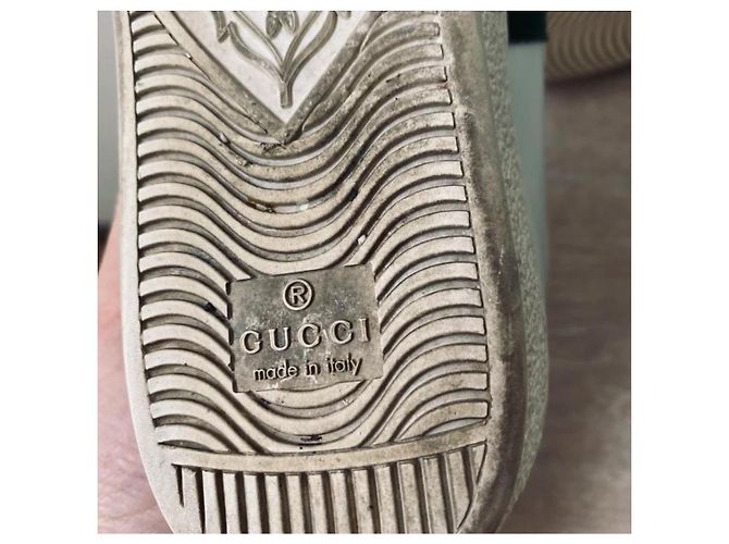 Baskets Gucci Ace Heart en cuir brodées Multicolore - vue 6