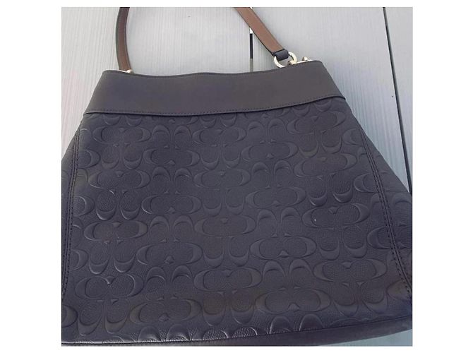 Borsa a tracolla Coach Georgie Saddle Viola scuro - vista 8