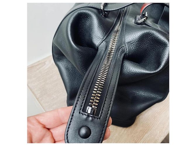 CHRISTIAN LOUBOUTIN BAGDAMON Bag Demon Shoulder Canvas Leather