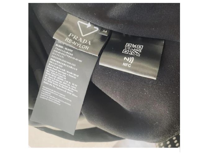 Gilet Prada in Re-nylon e cotone nero - vista 2