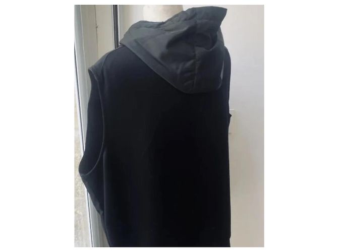 Gilet Prada in Re-nylon e cotone nero - vista 4