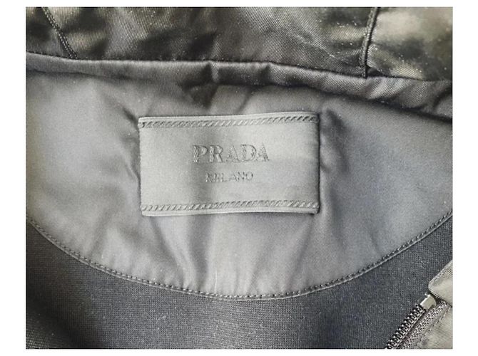 Gilet Prada in Re-nylon e cotone nero - vista 7
