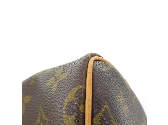 Borsa Boston Nano Speedy Monogramma Louis Vuitton Marrone - vista 5