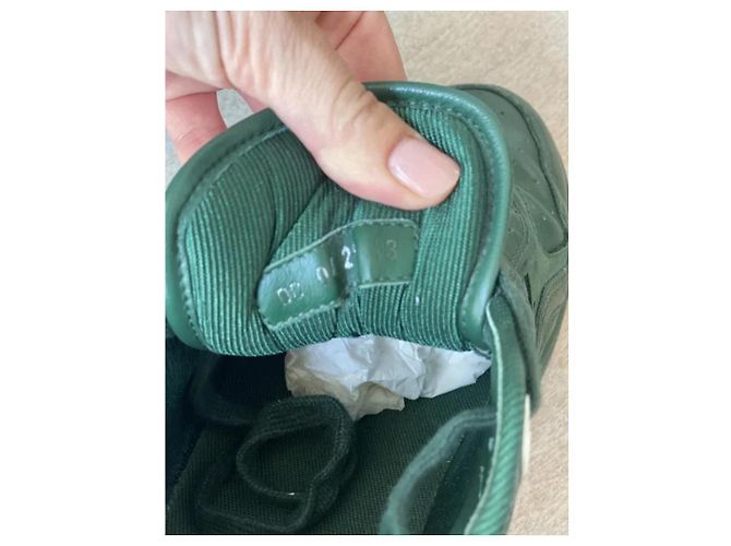 Christian Dior Sneakers B27 Low World Tour Dior in pelle verde - vista 4