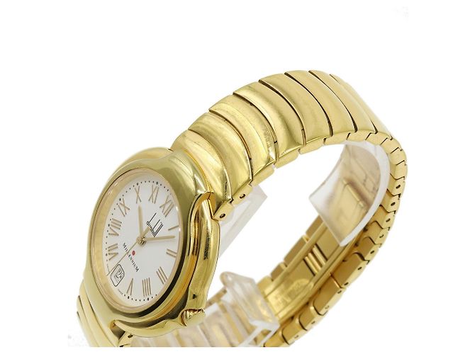 Alfred Dunhill Relógio de quartzo masculino Dunhill Millennium com mostrador branco e revestimento em ouro - vista 7