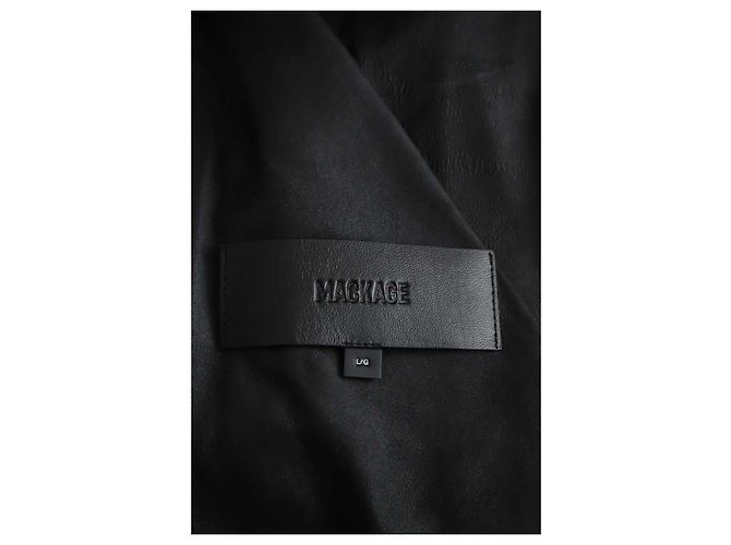 Mackage Gabardina de cuero Negro - vista 5