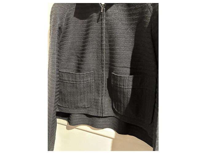 Chaquetas CHANEL T.International L Algodón Negro - vista 4