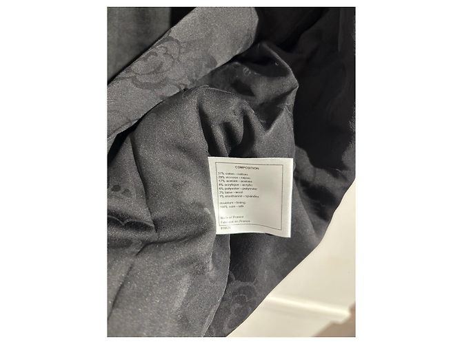 Chaquetas CHANEL T.International L Algodón Negro - vista 7