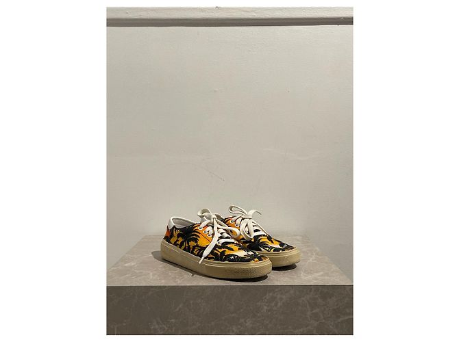 Sunset Sneaker SAINT LAURENT T.EU 37 Stoff Orange - Ansicht 2