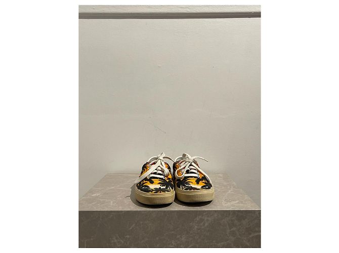 Sunset Sneaker SAINT LAURENT T.EU 37 Stoff Orange - Ansicht 3