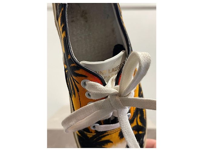 Sunset Sneaker SAINT LAURENT T.EU 37 Stoff Orange - Ansicht 8