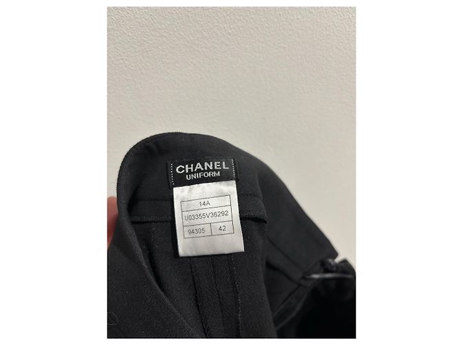 CHANEL Hosen T.International XL Polyester Schwarz - Ansicht 6