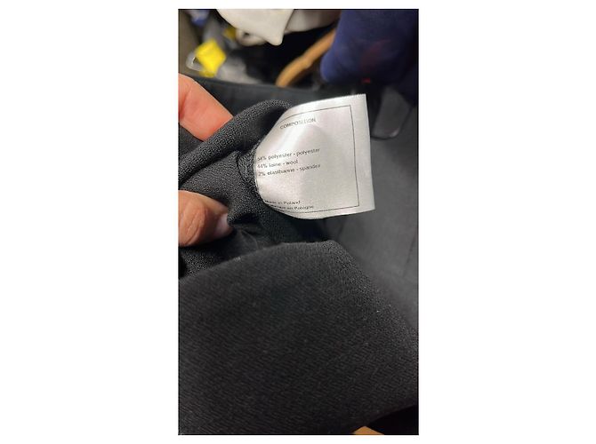 CHANEL Hosen T.International XL Polyester Schwarz - Ansicht 8