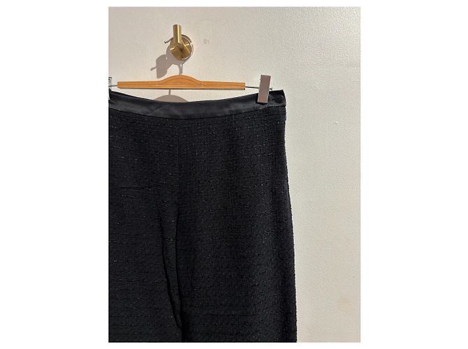 Pantalones CHANEL T.International XL Algodón Negro - vista 2