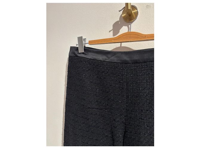 Pantalones CHANEL T.International XL Algodón Negro - vista 3