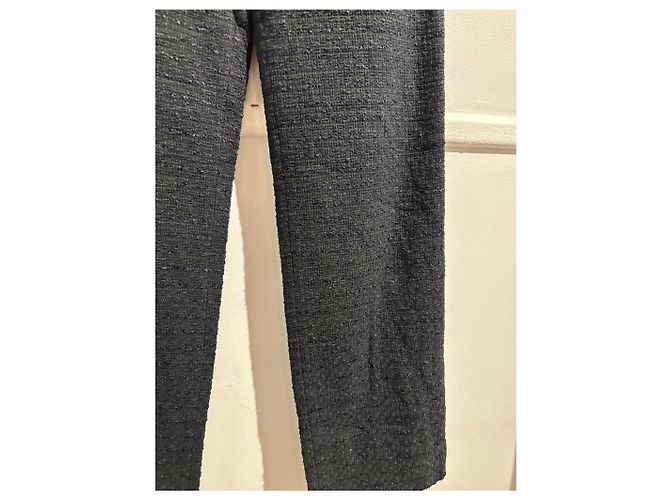 Pantalones CHANEL T.International XL Algodón Negro - vista 4