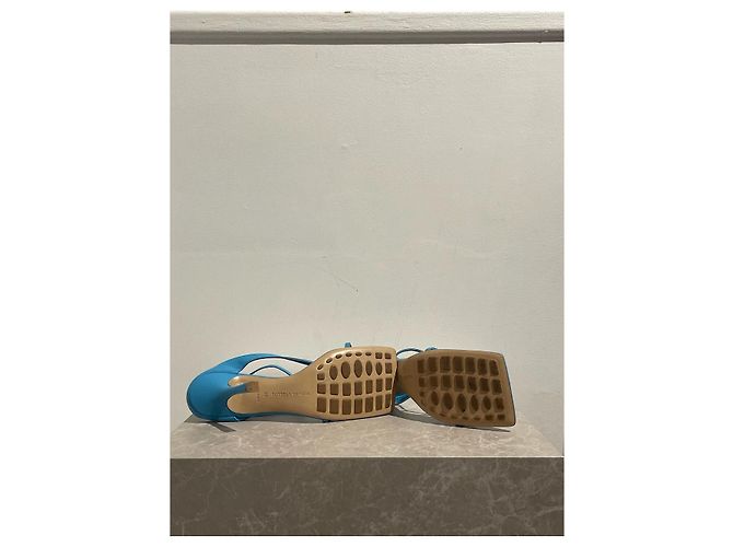 Sandali BOTTEGA VENETA T.EU 38 Pelle Blu - vista 4