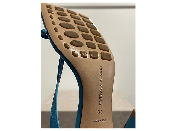 Sandali BOTTEGA VENETA T.EU 38 Pelle Blu - vista 5