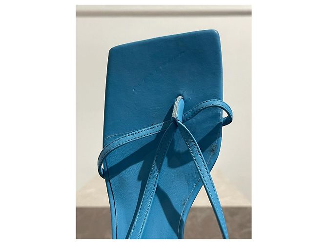 Sandali BOTTEGA VENETA T.EU 38 Pelle Blu - vista 7