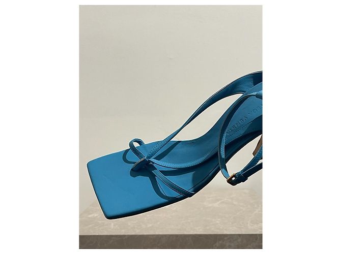 Sandali BOTTEGA VENETA T.EU 38 Pelle Blu - vista 8