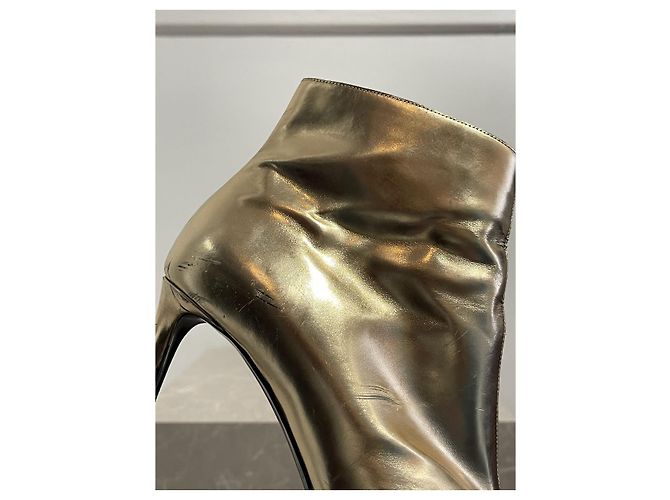 Botines BALENCIAGA T.EU 37 Cuero Dorado - vista 12