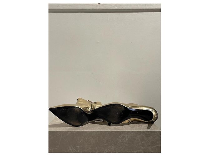Botines BALENCIAGA T.EU 37 Cuero Dorado - vista 5