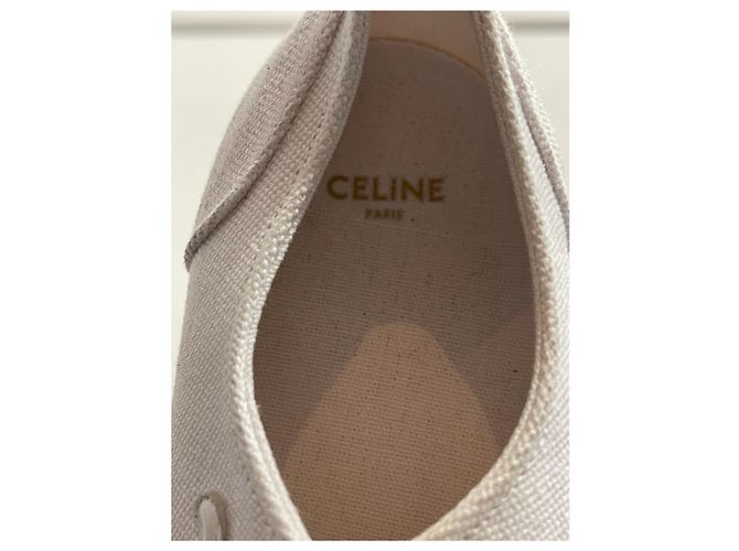 Céline Sneaker CELINE T.EU 38 Stoff Weiß - Ansicht 9