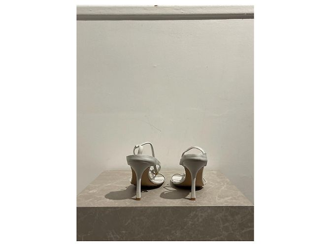 Sandálias BOTTEGA VENETA T.EU 38 Couro Branco - vista 4