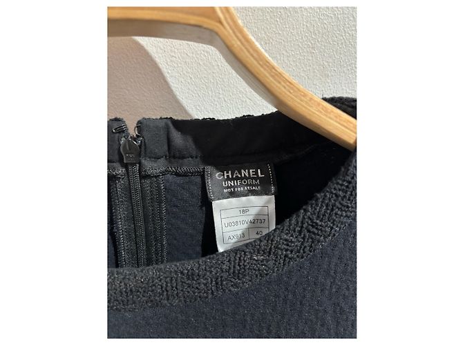 CHANEL Tops T.International L Algodón Negro - vista 3