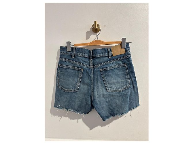 Céline CELINE Shorts T.International S Algodón Azul - vista 4
