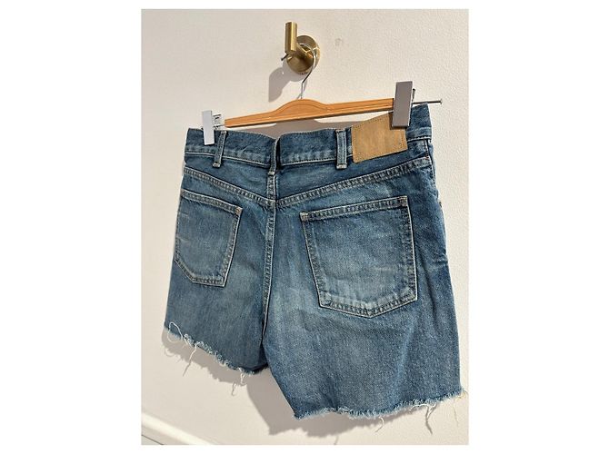 Céline CELINE Shorts T.International S Algodón Azul - vista 5