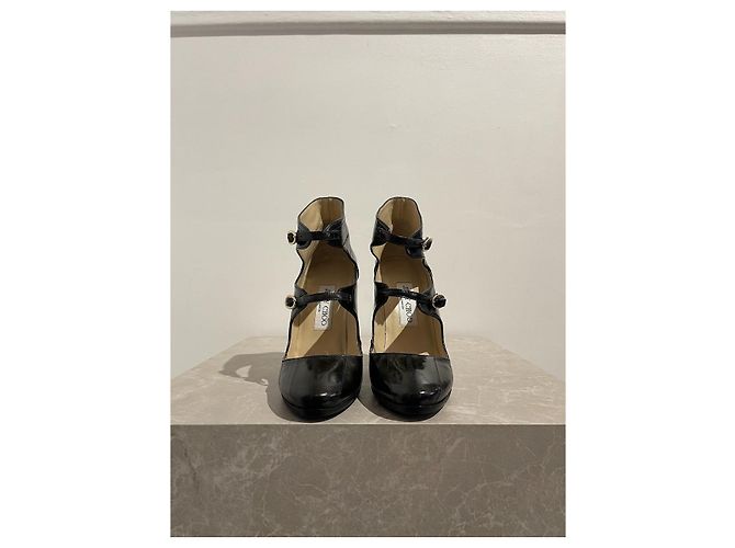 Botines JIMMY CHOO T.EU 37 Cuero Negro - vista 2