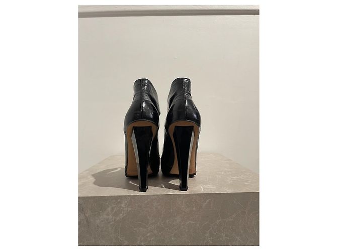 Botines JIMMY CHOO T.EU 37 Cuero Negro - vista 3