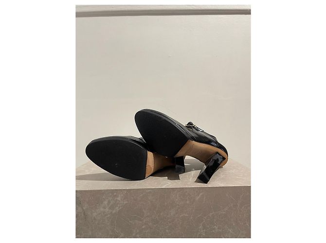 Botines JIMMY CHOO T.EU 37 Cuero Negro - vista 4