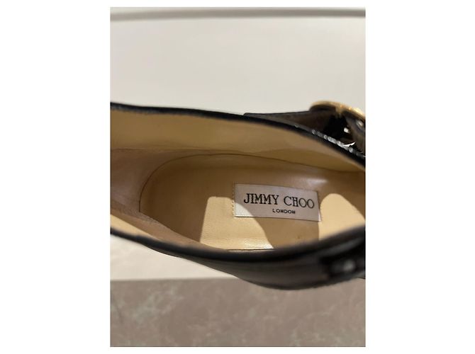 Botines JIMMY CHOO T.EU 37 Cuero Negro - vista 7