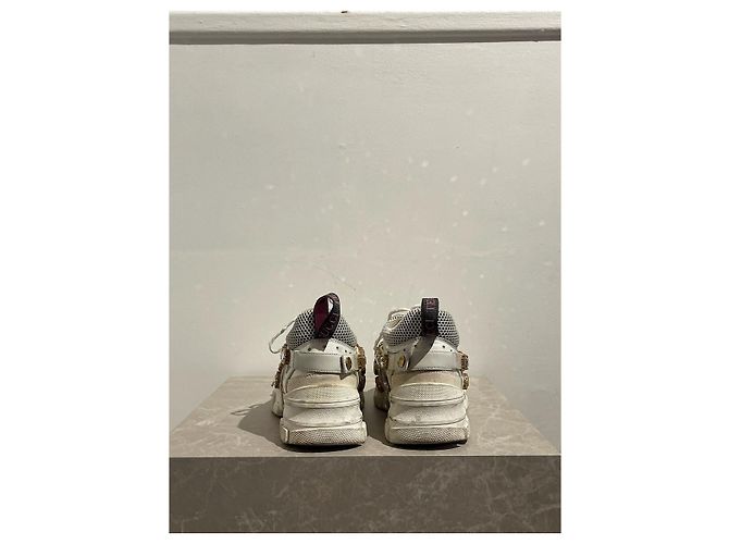 Sneakers GUCCI T.EU 38 Pelle Bianco - vista 4