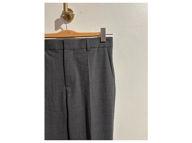 Pantaloni LOEWE T.FR 46 Cotone Grigio - vista 2