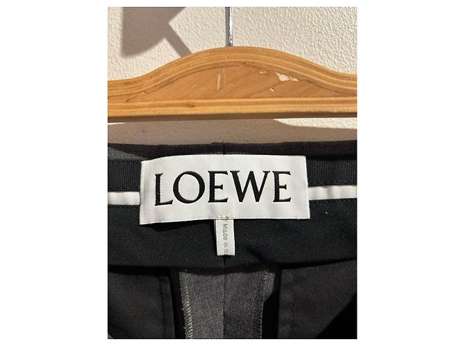 Pantaloni LOEWE T.FR 46 Cotone Grigio - vista 4