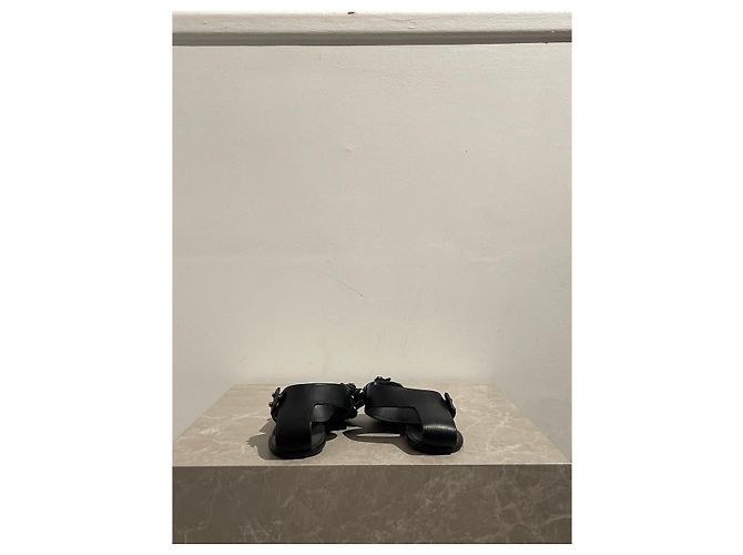 Sandali LANVIN T.EU 37 Pelle Nero - vista 4