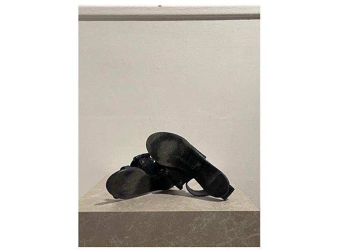 Sandali LANVIN T.EU 37 Pelle Nero - vista 5