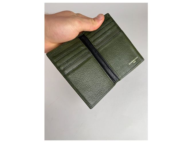Vintage Givenchy Leather Card Holder Green - view 4